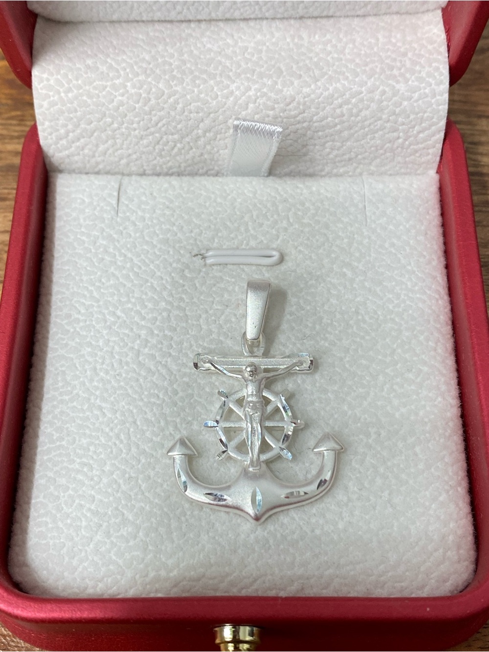 925 Sterling Silver Anchor Jesus Pendant